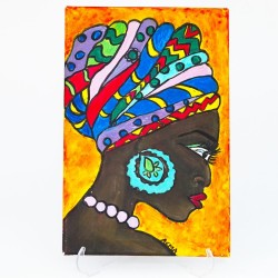 Tableau femme africaine artistique Tableau femme africaine artistique